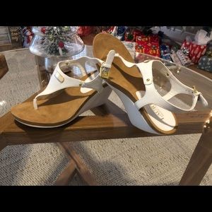 White Ralph Lauren Wedges
